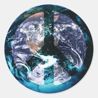 World Peace Classic Round Sticker