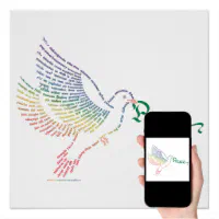 Gold Foil Peace Dove Washi