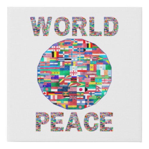 World Peace Flag II Collection Wall Art