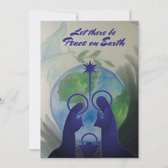 World Peace Flat Holiday Card (Front)