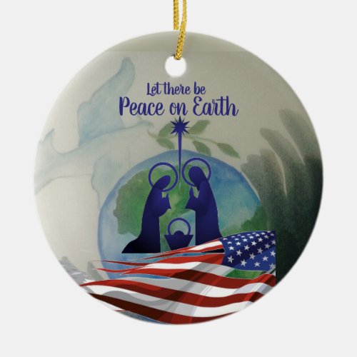 World Peace Flat Ornament