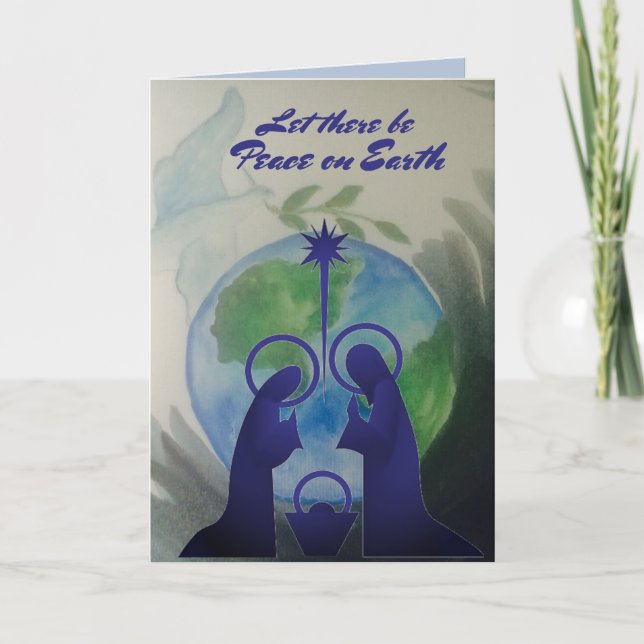 World Peace Folded Greeting Card (Front)