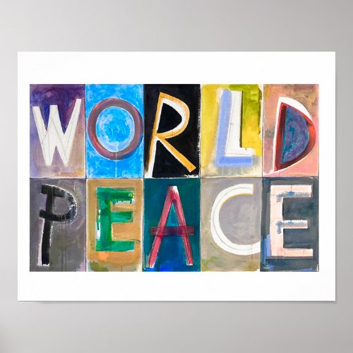 WORLD PEACE FOR MINDY POSTER