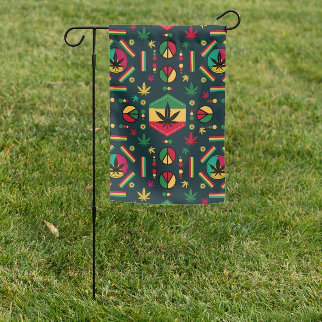 World Peace Garden Flag (In SItu)