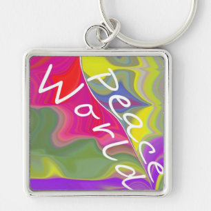 WORLD PEACE KEYCHAIN