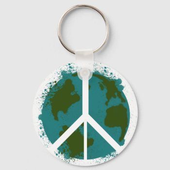 World Peace Keychain by jamierushad at Zazzle