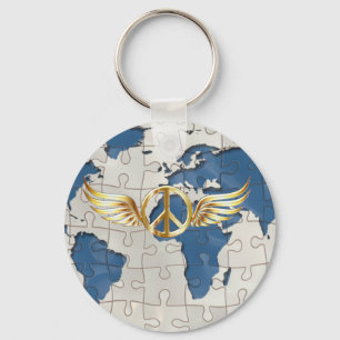 World peace keychain