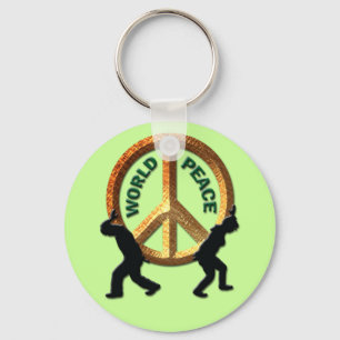 WORLD PEACE KEYCHAIN