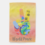 World Peace Mini Garden Flag at Zazzle