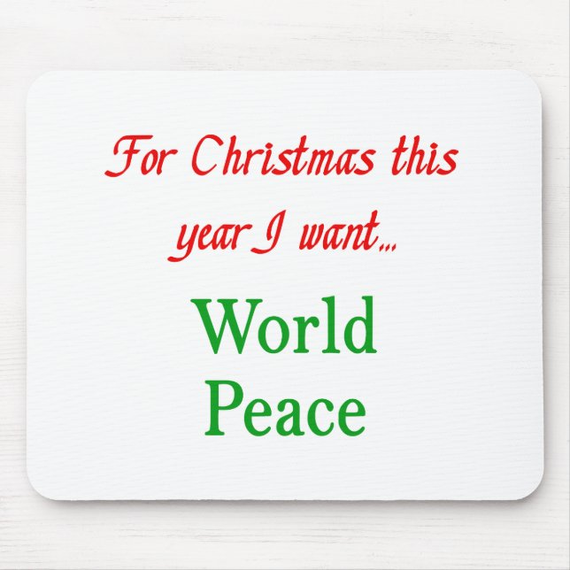 world peace mouse pad (Front)