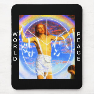 WORLD PEACE MOUSE PAD