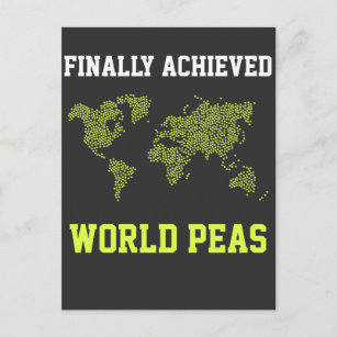 World peace on earth Freedom Achieved world peas Postcard