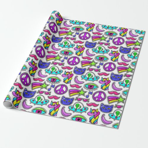 World Peace Pattern Wrapping Paper