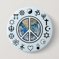World Peace - Peace on Earth Button