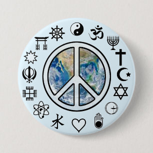 World Peace - Peace on Earth Button