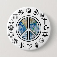 World Peace - Peace on Earth Button