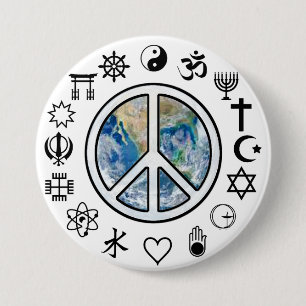 World Peace - Peace on Earth Button