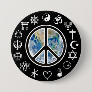 World Peace - Peace on Earth Button