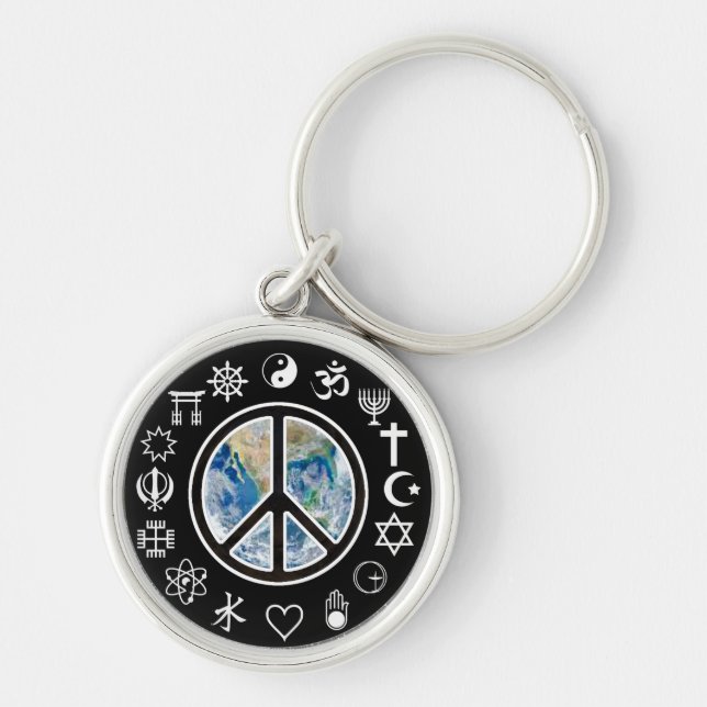 World Peace - Peace on Earth Keychain (Front)