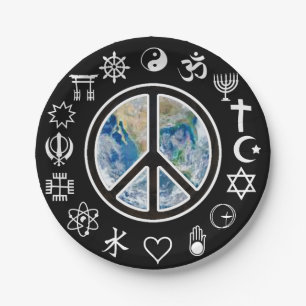 World Peace - Peace on Earth Paper Plates