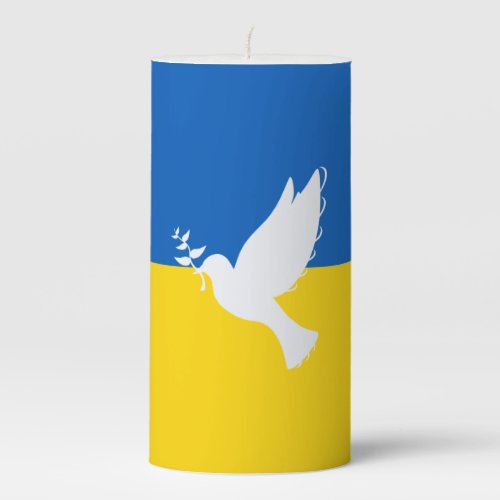 World peace pillar candle