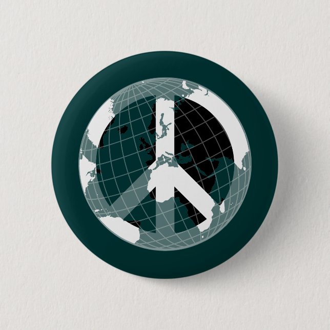World Peace Pinback Button (Front)