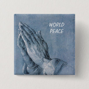 world peace pinback button