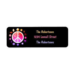 World Peace Rainbow Label