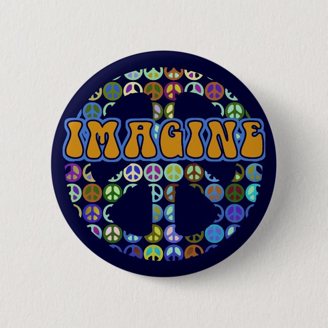 World Peace - Retro Button (Front)