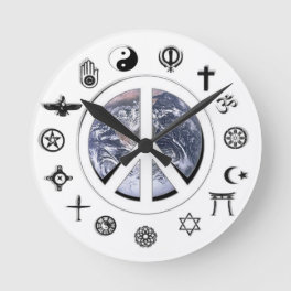 World Peace Round Clock