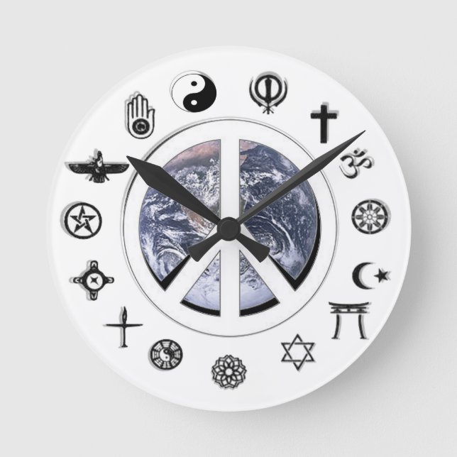 World Peace Round Clock (Front)