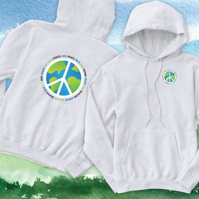 World Peace Sign Globe Hoodie (Creator Uploaded)