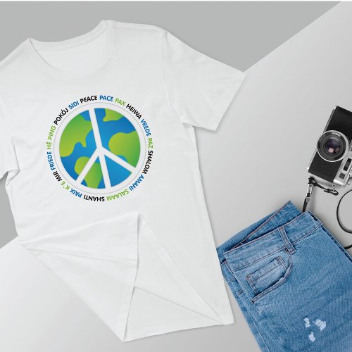 World Peace Sign Inspirational  T_Shirt