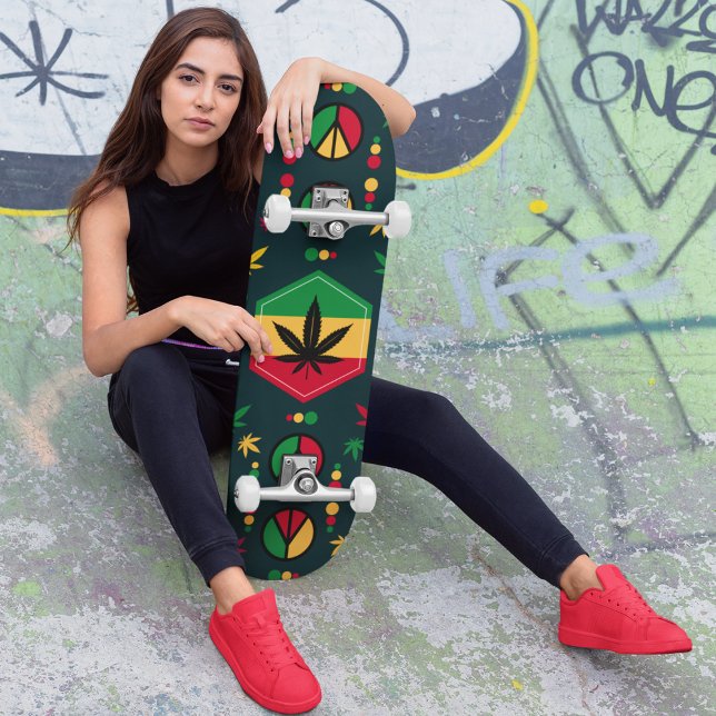 World Peace Skateboard (history and reggae music legacy marley himself was world famous skateboard.)
