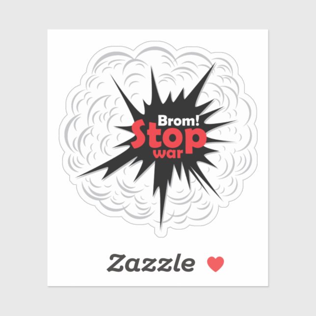 World Peace! Stop War Sticker (Sheet)