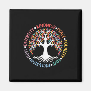 World Peace Supporter Retro Women Men Apparel Kind Magnet