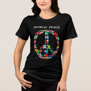 world peace T-shirt Tri-Blend Shirt