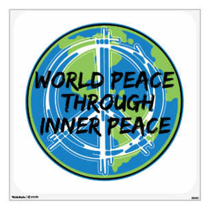 World Peace Through Inner Peace Wall Sticker