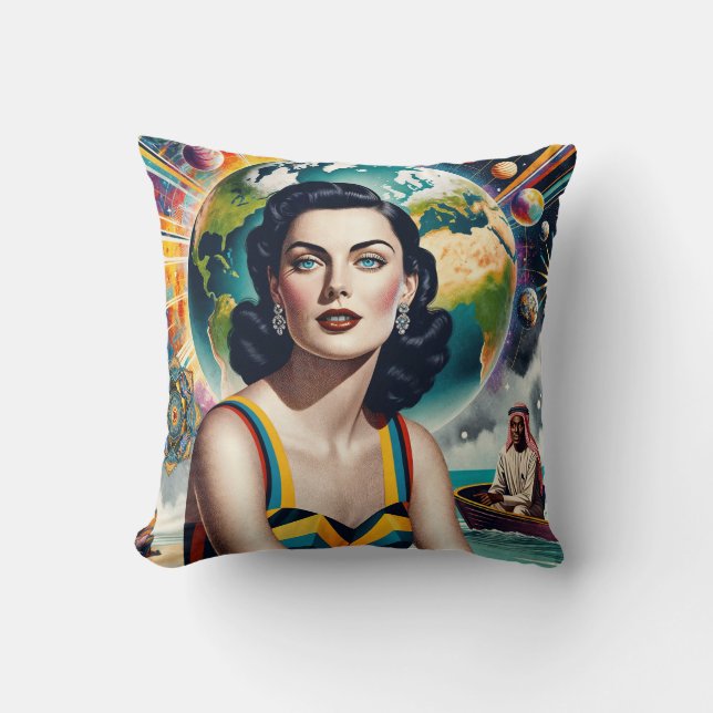 World Peace Throw Pillow (Front)