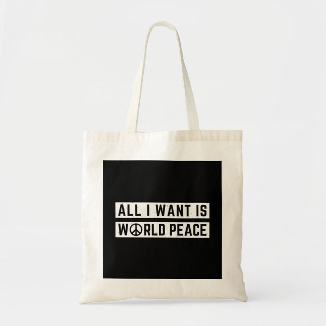 World Peace Tote Bag (Front)