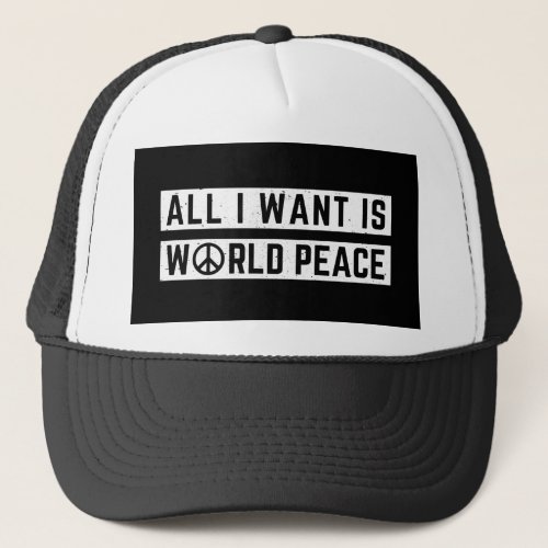 World Peace Trucker Hat