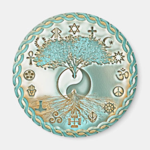 World Peace Yin Yang Magnet