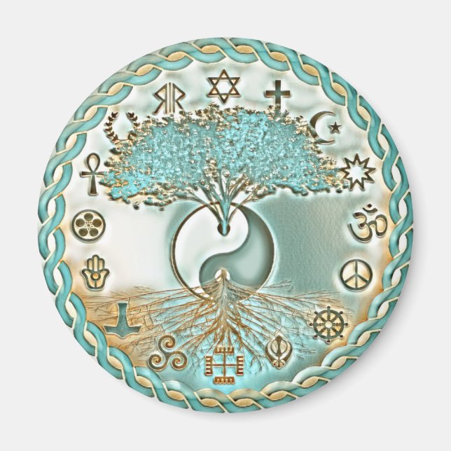 World Peace Yin Yang Magnet (Front)