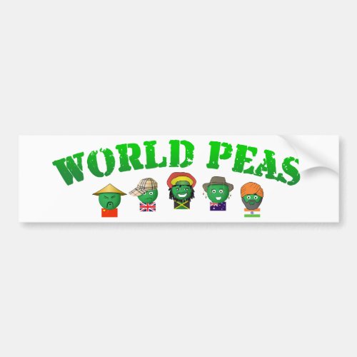 World Peas Bumper Sticker