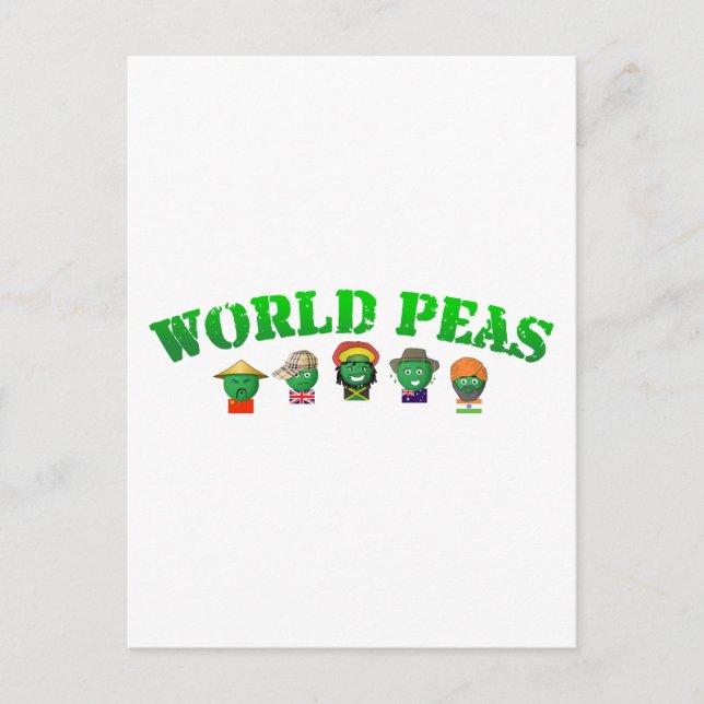 World Peas Postcard (Front)
