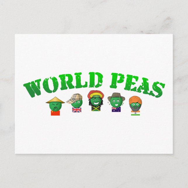 World Peas Postcard (Front)