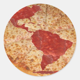 World Pizza Classic Round Sticker