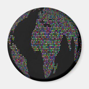 world planet map magnet