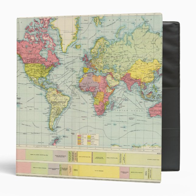 World political Map Binder (Front/Inside)