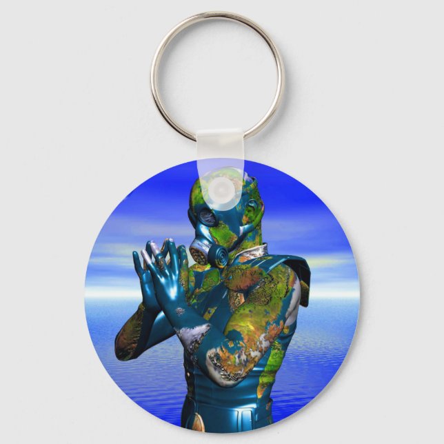 World Pollution Keychain (Front)